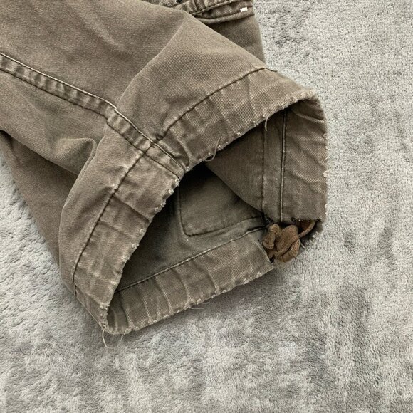 Aeropostale A87 Shorts Mens Size 29x10” Brown Cargo Drawstring Distressed Y2K - Picture 6 of 12
